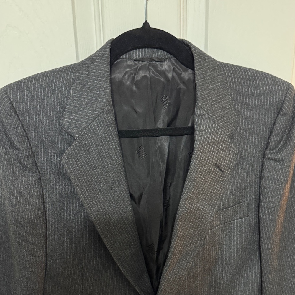 Lanvin Charcoal Pinstripe Blazer